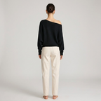 Fashionable Asymmetric Off-the-Shoulder Sweater – Casual, Chic Sweater for Women