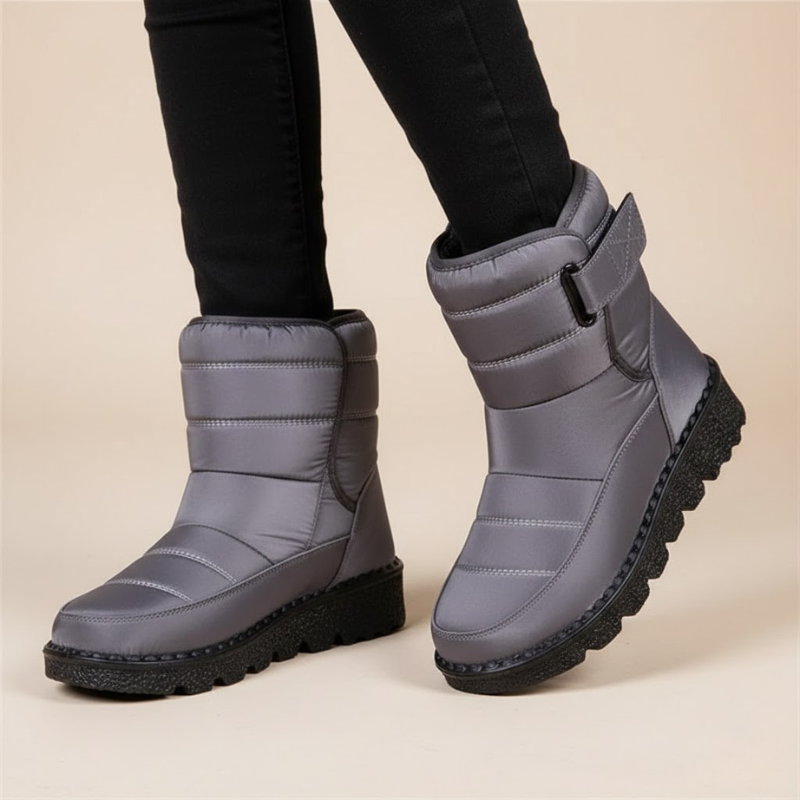 Przytulne, ocieplane, zimowe botki – damskie, niskie buty z pluszową wyściółką na zimne dni