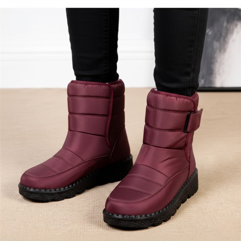 Przytulne, ocieplane, zimowe botki – damskie, niskie buty z pluszową wyściółką na zimne dni