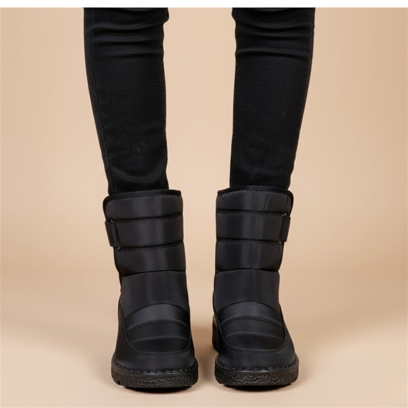 Cozy, insulated winter ankle boots – women's low-cut shoes with plush lining for cold days