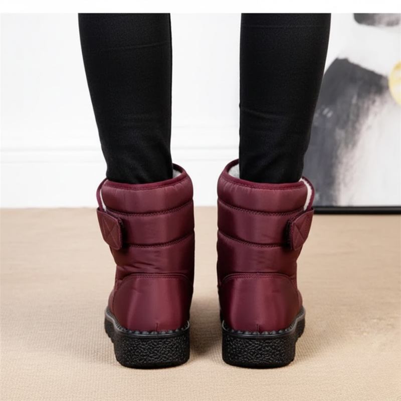 Cozy, insulated winter ankle boots – women's low-cut shoes with plush lining for cold days