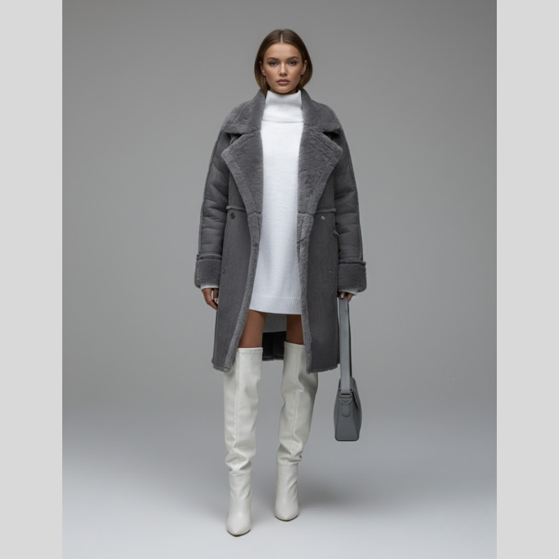 Women's soft faux fur coat - a cozy winter essential