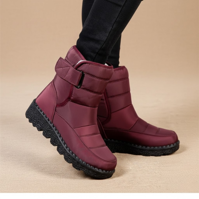 Cozy, insulated winter ankle boots – women's low-cut shoes with plush lining for cold days