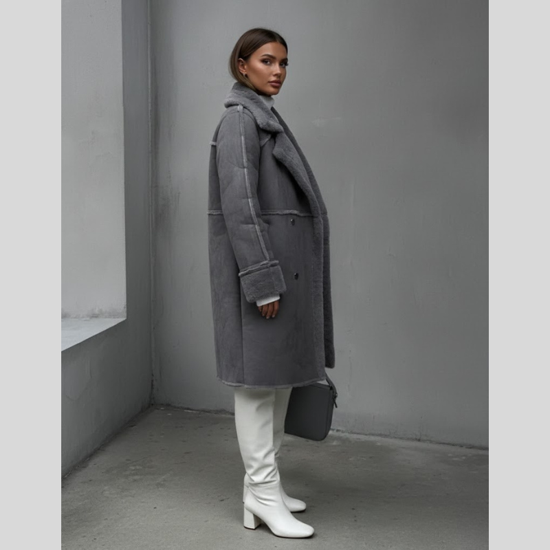 Women's soft faux fur coat - a cozy winter essential