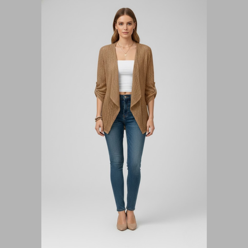 Klasyczny kardigan szydełkowy dla kobiet – niezbędnik w swobodnym, przytulnym wydaniu