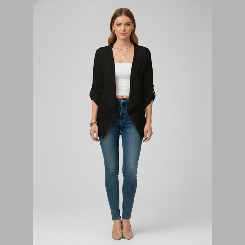 Klasyczny kardigan szydełkowy dla kobiet – niezbędnik w swobodnym, przytulnym wydaniu