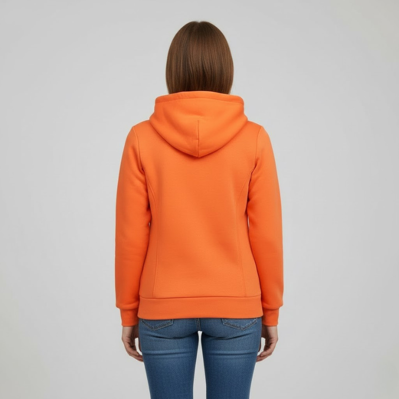 Damska zimowa bluza z kapturem zapinana na zamek – ciepła kurtka z kapturem zapewniająca codzienny komfort