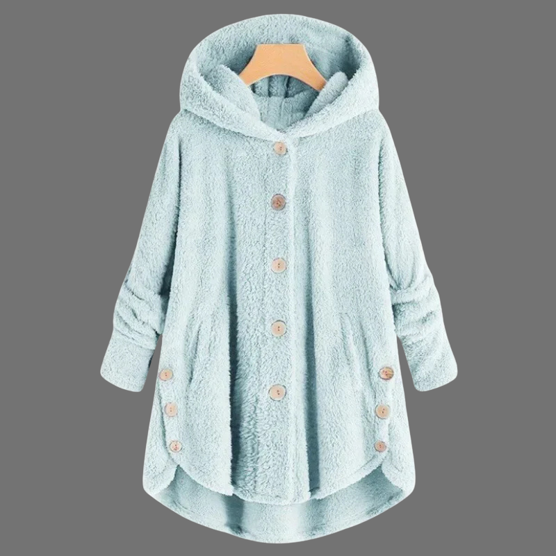 Damska, wygodna kurtka polarowa z kapturem – stylowe ciepło na co dzień