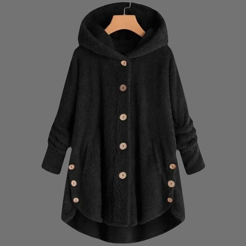 Damska, wygodna kurtka polarowa z kapturem – stylowe ciepło na co dzień