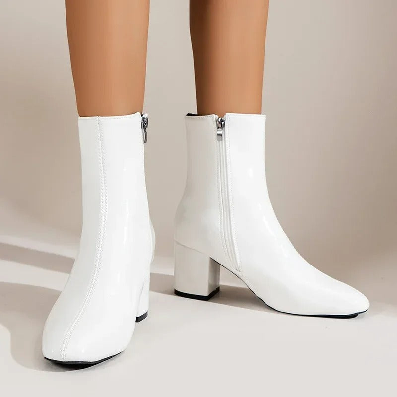 Gościsława | Eleganckie damskie botki – uniwersalne damskie buty sięgające do kostek