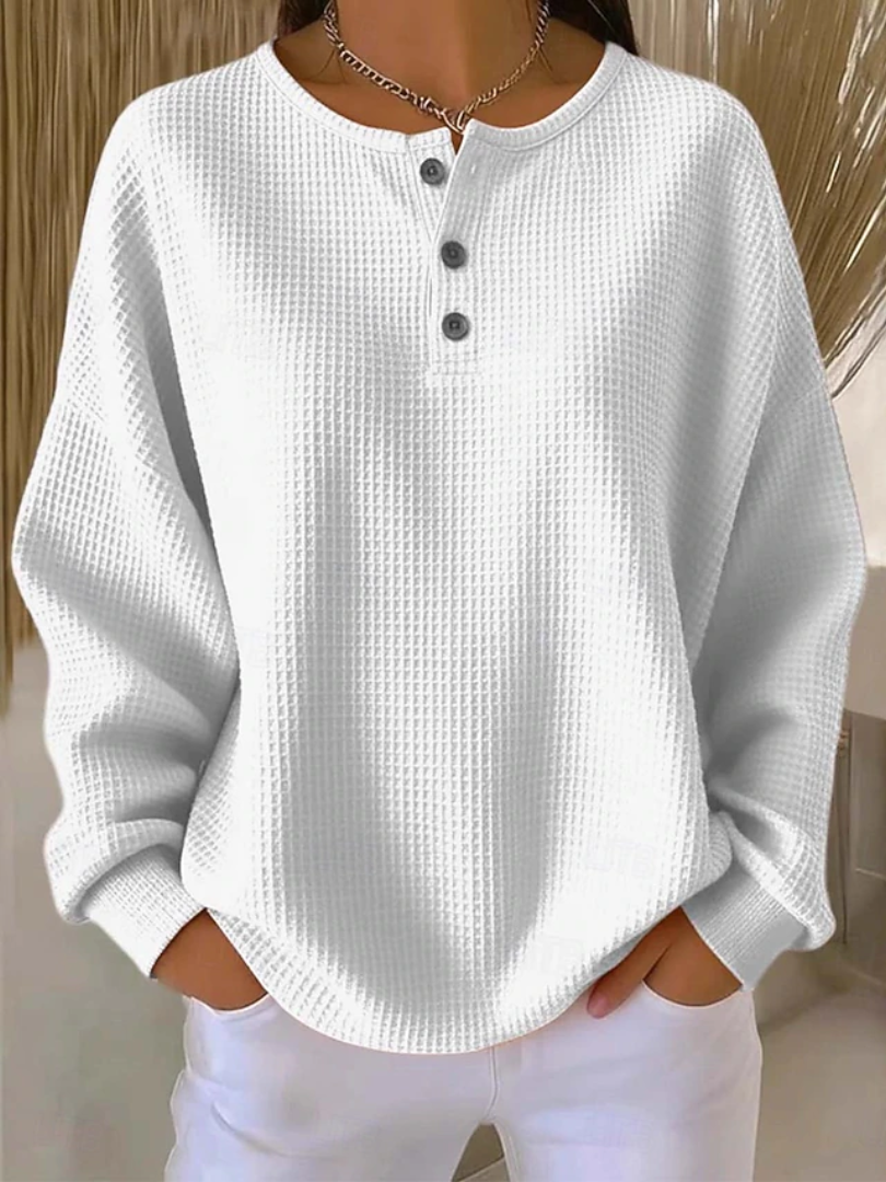 Alouette | Women's loose long-sleeve shirt – casual button-up blouse