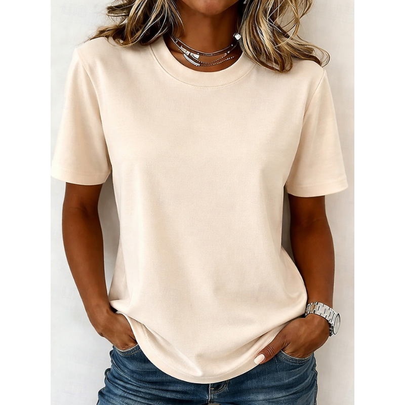 Corielle | Women's short-sleeved T-shirt – casual crew neck blouse