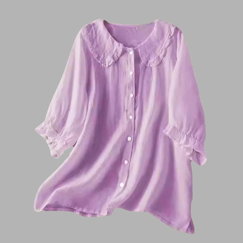 Nowoczesna, elegancka bluzka z falbankami – uniwersalny element kobiecej mody