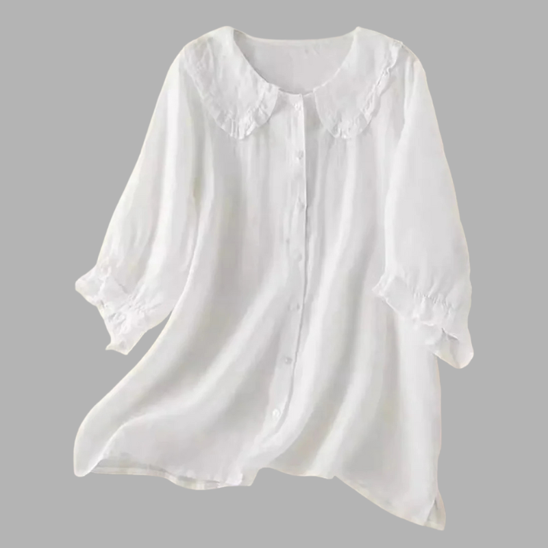 Nowoczesna, elegancka bluzka z falbankami – uniwersalny element kobiecej mody