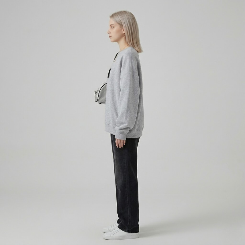 Miękki, minimalistyczny sweter damski – przytulny, lekki sweter na co dzień