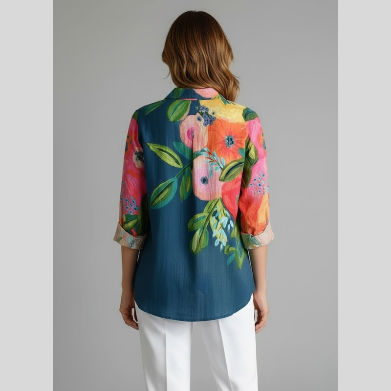 Koszula damska z miękkim kołnierzykiem i guzikami – niezbędnik w eleganckiej, swobodnej garderobie