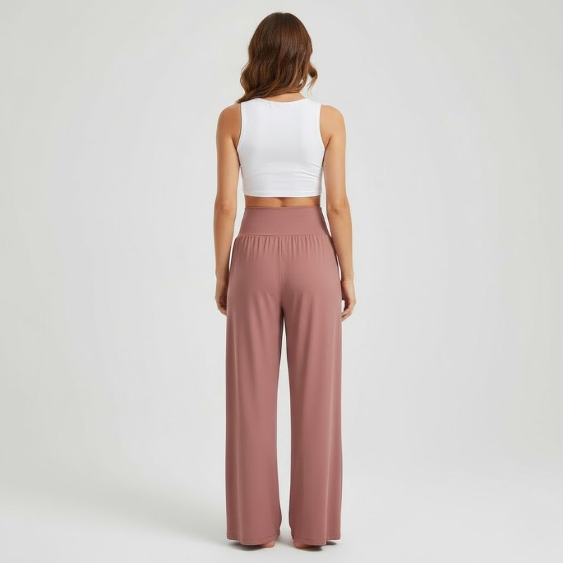 Spodnie do jogi damskie z szerokimi nogawkami – swobodny, elastyczny strój