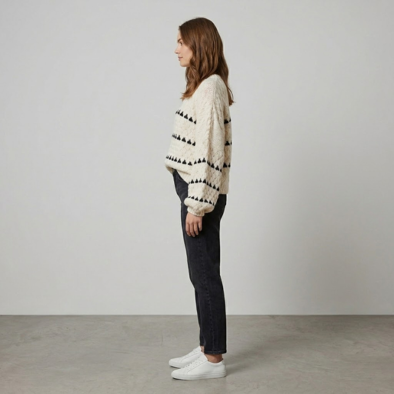 Modny, obszerny sweter z dzianiny – luźny, wygodny i modny sweter dla kobiet