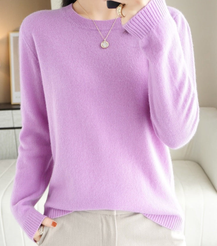 Alisa | Damski sweter z wełny merino – lekki dzianinowy pulower
