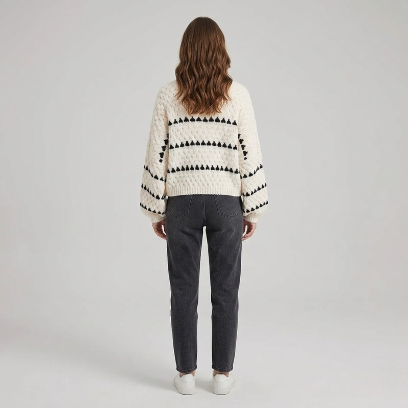 Modny, obszerny sweter z dzianiny – luźny, wygodny i modny sweter dla kobiet