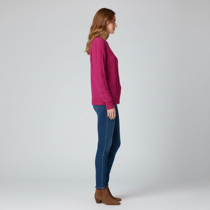 Miękki sweter zimowy dla kobiet – wygodny, dzianinowy design na chłodne dni