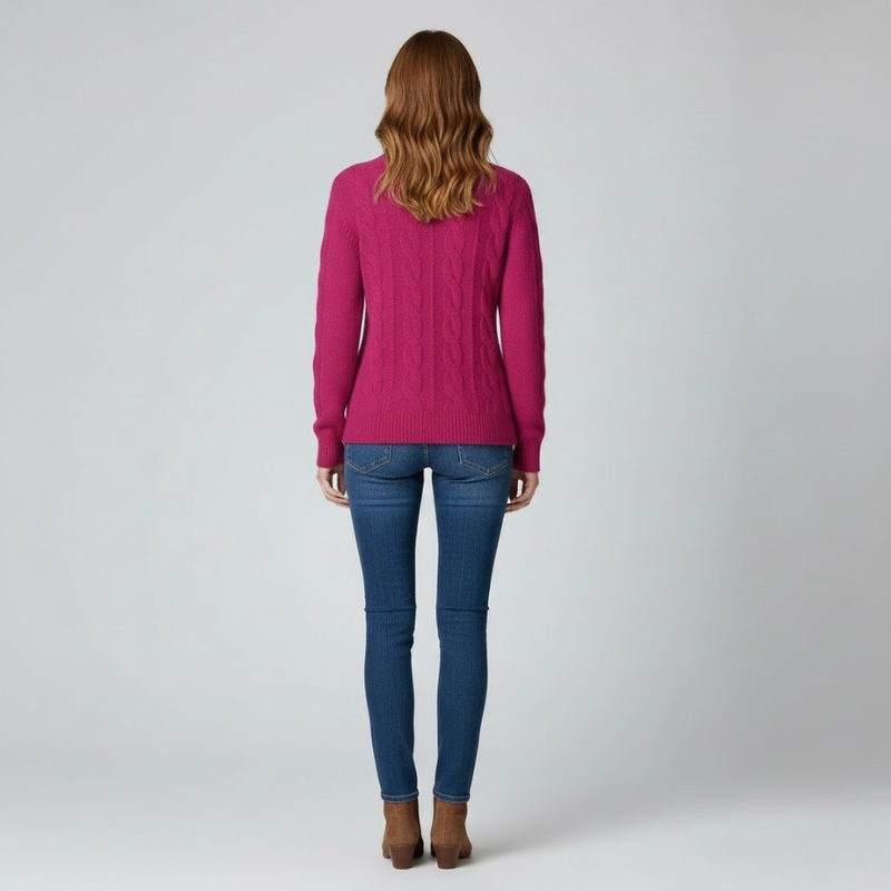 Miękki sweter zimowy dla kobiet – wygodny, dzianinowy design na chłodne dni