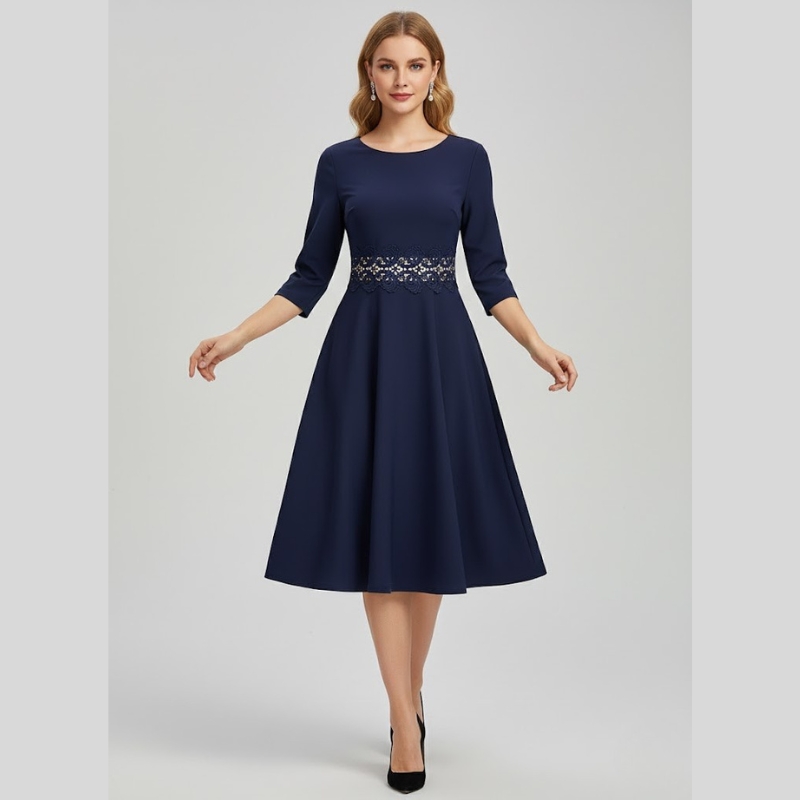 Elegancka damska sukienka koktajlowa midi – ponadczasowy styl na wieczorne imprezy