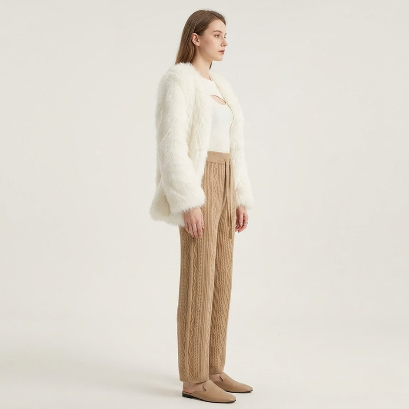 Damskie spodnie dresowe z wysokim stanem i swobodnym krojem – codzienna wygoda, odzież sportowa na co dzień