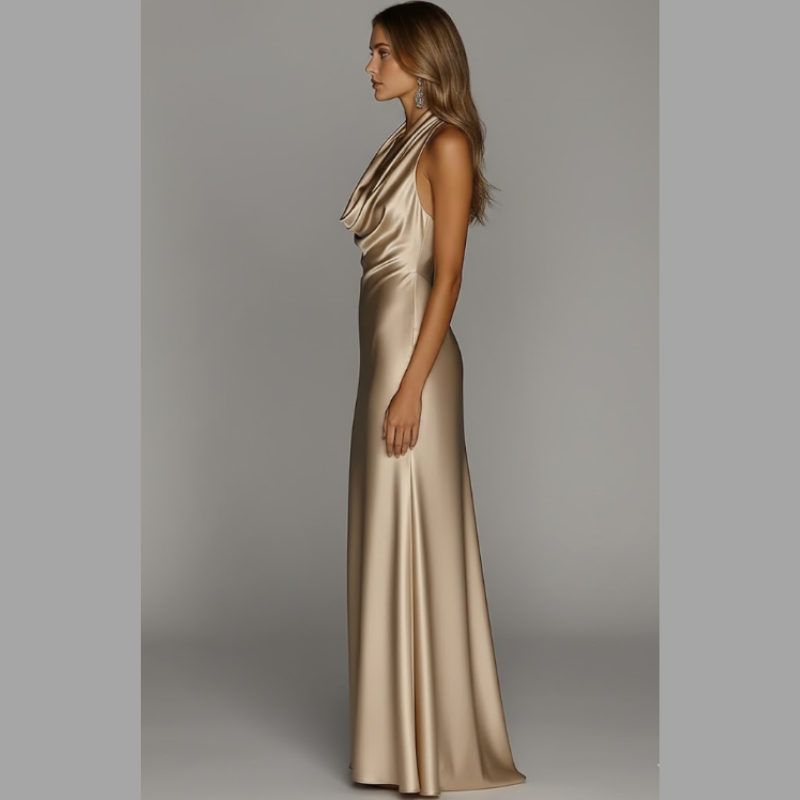 Luźna, bezrękawa sukienka maxi dla kobiet - Elegancka suknia na bal maturalny i wieczorowe okazje