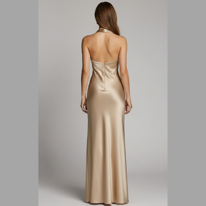 Luźna, bezrękawa sukienka maxi dla kobiet - Elegancka suknia na bal maturalny i wieczorowe okazje