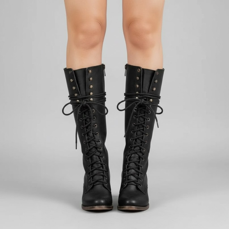 Damskie botki na obcasie ze szpiczastym noskiem – elegancki, modny design zapinany na zamek