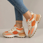 Fashionable, multi-layered, chunky women's sneakers – casual shoes with a layered design