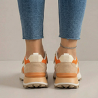 Fashionable, multi-layered, chunky women's sneakers – casual shoes with a layered design