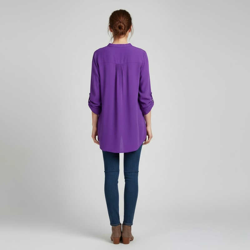 Bluzka damska z kwiatowym haftem – delikatna koronkowa elegancja