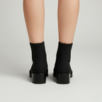 Women's ankle boots with a modern patent leather finish – an elegant style with a block heel
