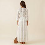 Long floral boho dress – a flowy, loose summer outfit for women