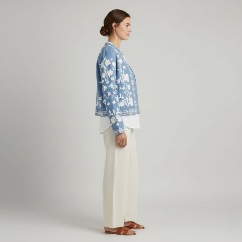 Damska artystyczna kamizelka boho – lekka, wyrazista warstwa