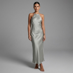 Elegantes ärmelloses Maxi-Kleid mit Rückenausschnitt – elegantes, fließendes Abendkleid für Damen