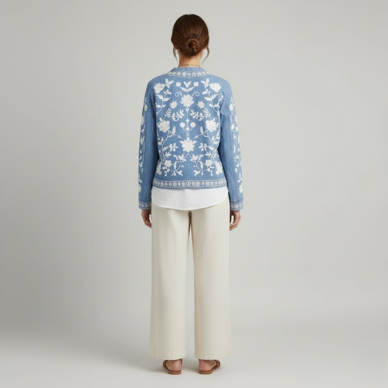 Damska artystyczna kamizelka boho – lekka, wyrazista warstwa