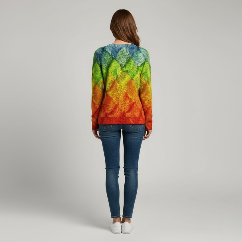 Stylowy sweter damski zapewniający wygodę – luźny krój, sezonowy must-have