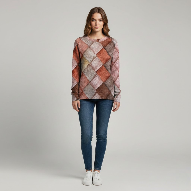 Stylowy sweter damski zapewniający wygodę – luźny krój, sezonowy must-have