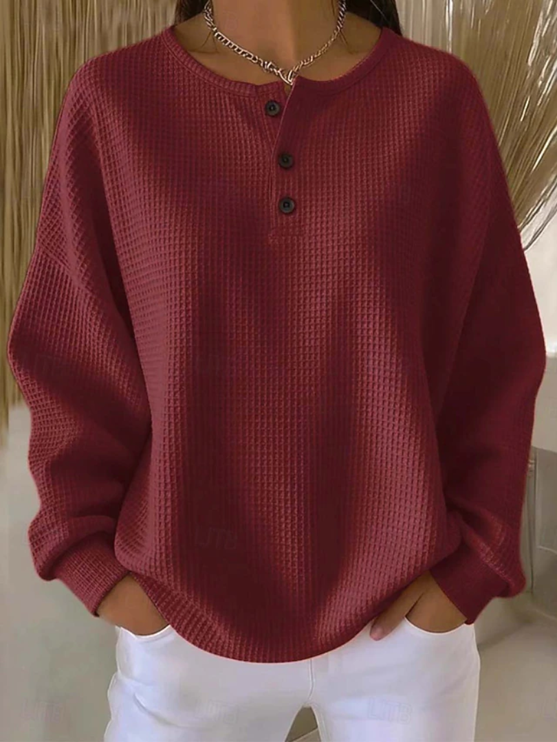 Alouette | Women's loose long-sleeve shirt – casual button-up blouse