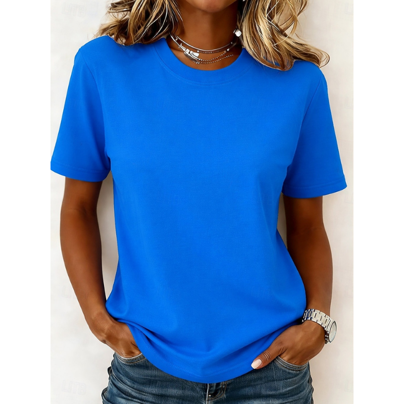 Corielle | Women's short-sleeved T-shirt – casual crew neck blouse