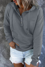 Aeloria | Bluza z kapturem ze sznurkiem do regulacji – Casualowy model typu pullover