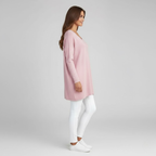 Loose-knit women's V-neck sweater - a comfortable and cozy style for everyday wear
