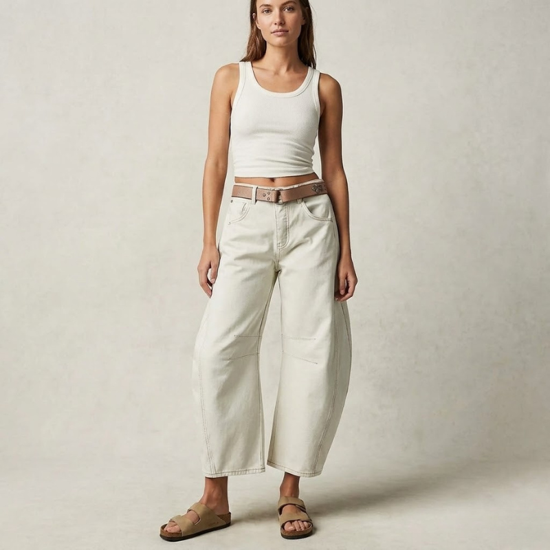 Modne damskie spodnie z szerokimi nogawkami – luźne, wygodne i modne spodnie z szerokimi nogawkami