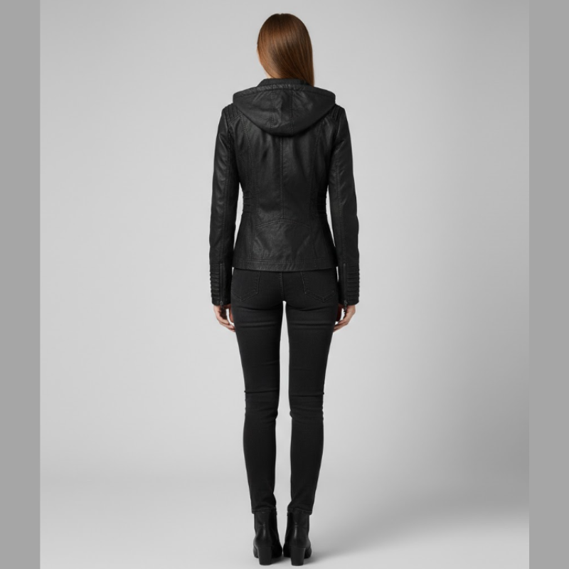 Damska kurtka z kapturem w stylu retro – ponadczasowa, swobodna odzież wierzchnia w stylu vintage