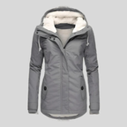Gemütliche Winterjacke für Damen mit Kapuze – warme, gefütterte Oberbekleidung für den Alltag