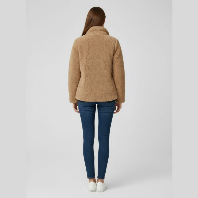 Przytulny damski płaszcz Teddy – ultraciepła, modna, zimowa odzież wierzchnia