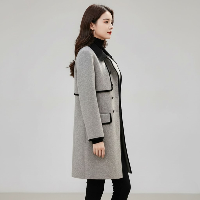 Elegancki dwurzędowy trencz dla kobiet – współczesny styl miejski